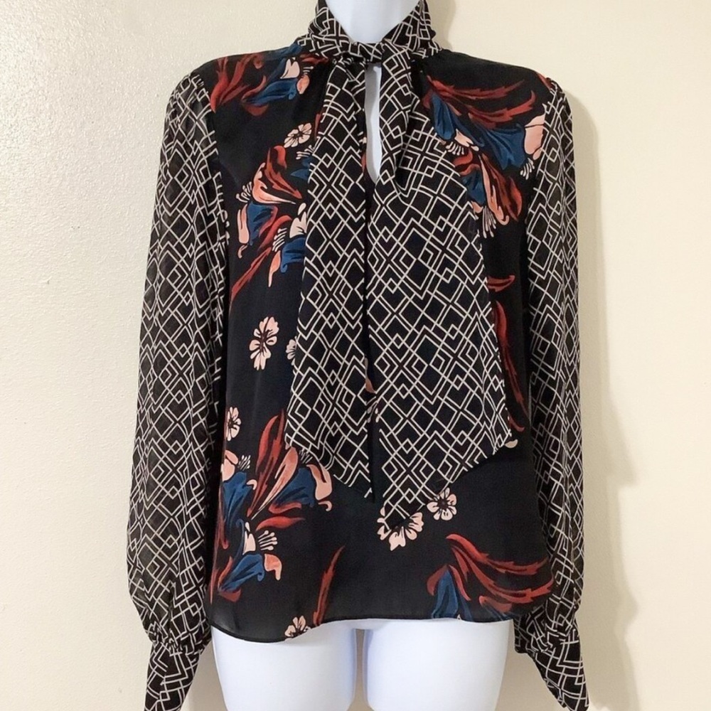 Joie Floral Silk Blouse